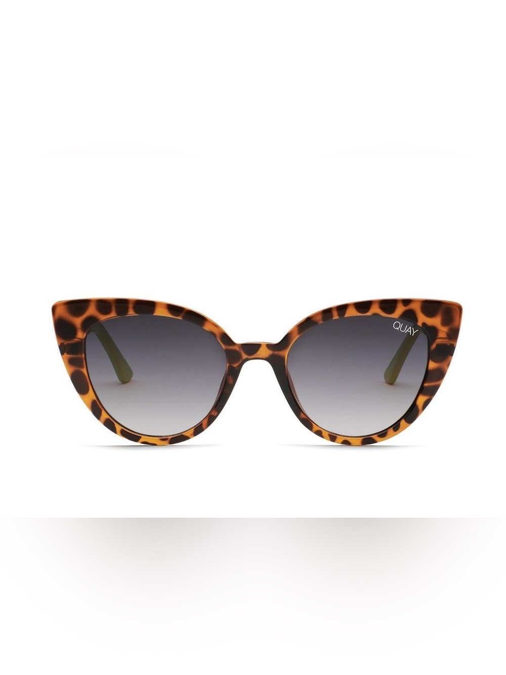 QUAY • Audacious oversized cat eye leopard sunglasses